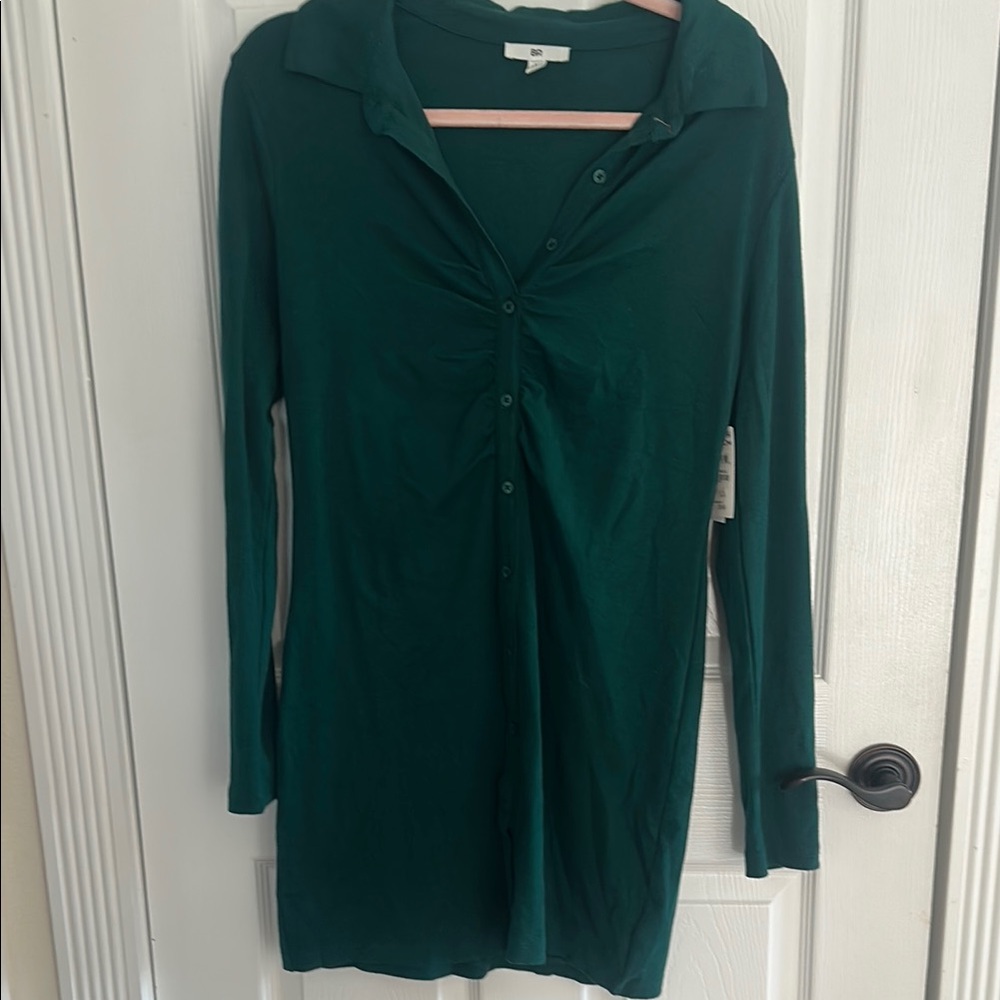 Nordstrom Green Botanical Shirt